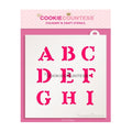 Alphabet Block Set Stencil