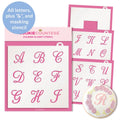 Alphabet Script 1" Letter Stencil Set