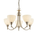 Alton 5 Lights Ceiling Pendant Light In Satin Chrome