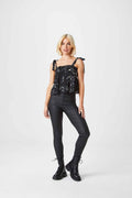 Coated High Waist Jean - 8