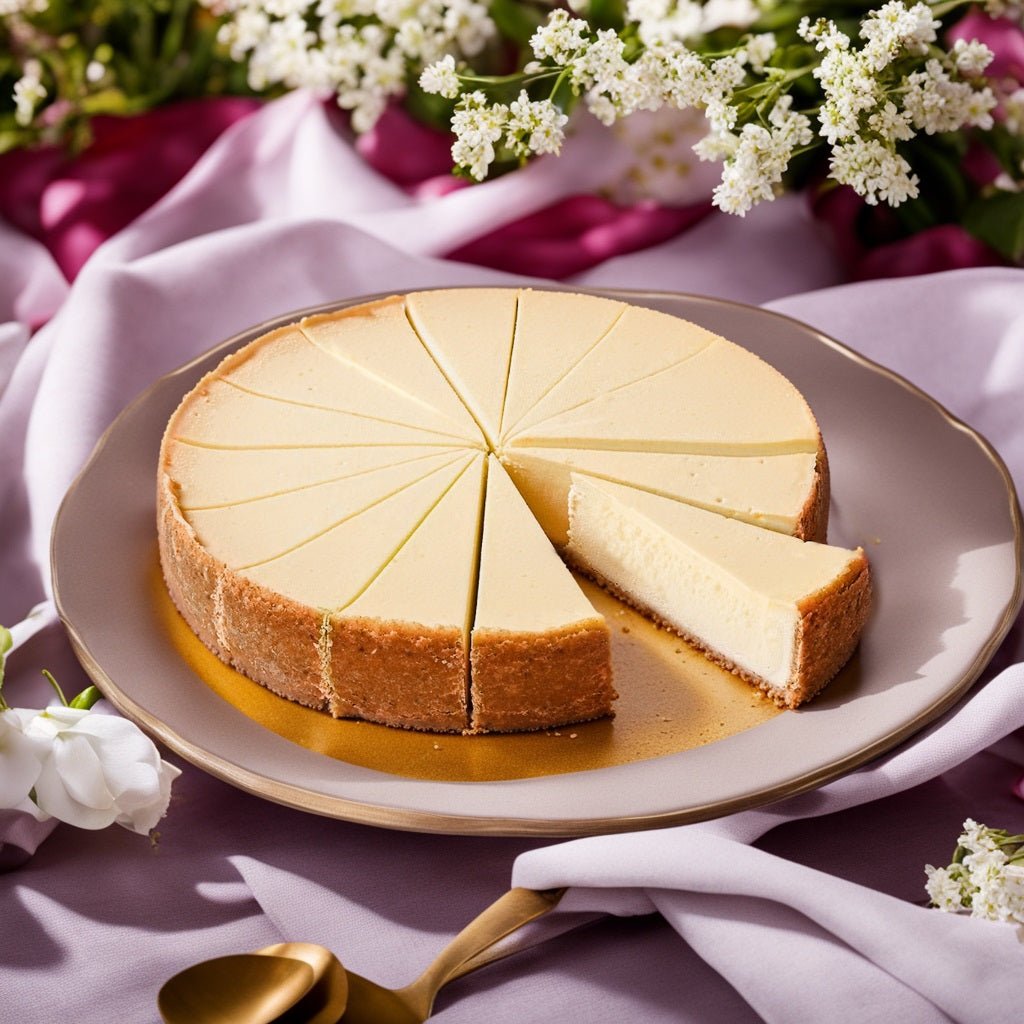 Andy Anand's Sugar Free New York Cheesecake 9" | Diabetic-Friendly, No Chemicals, Best Cheese Cake Near Me For Celebrations & Dessert Lovers (2 lbs)