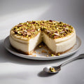 Andy Anand Sugar-Free Pistachio Almond Cheesecake, 9-Inch, 2 lb – Diabetic-Friendly, California Cream Cheese, No Preservatives Gift Box