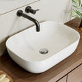 HOROW F10A-S4633 Waschbecken Oval Weiß 46x33x13,5 cm