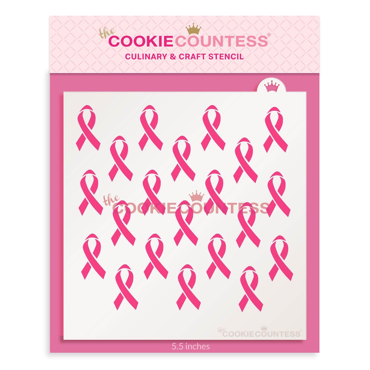 Awareness Ribbon Stencil