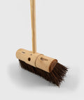 Traditional Wooden Yard Broom With Handle - Stiff - Sherbro / 33cm 137cm 10cm 1.5kg / Long (150cm)