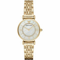 Emporio Armani AR1907 Motherof Pearl Dial Gold-Tone Stainless Steel Ladies Watch