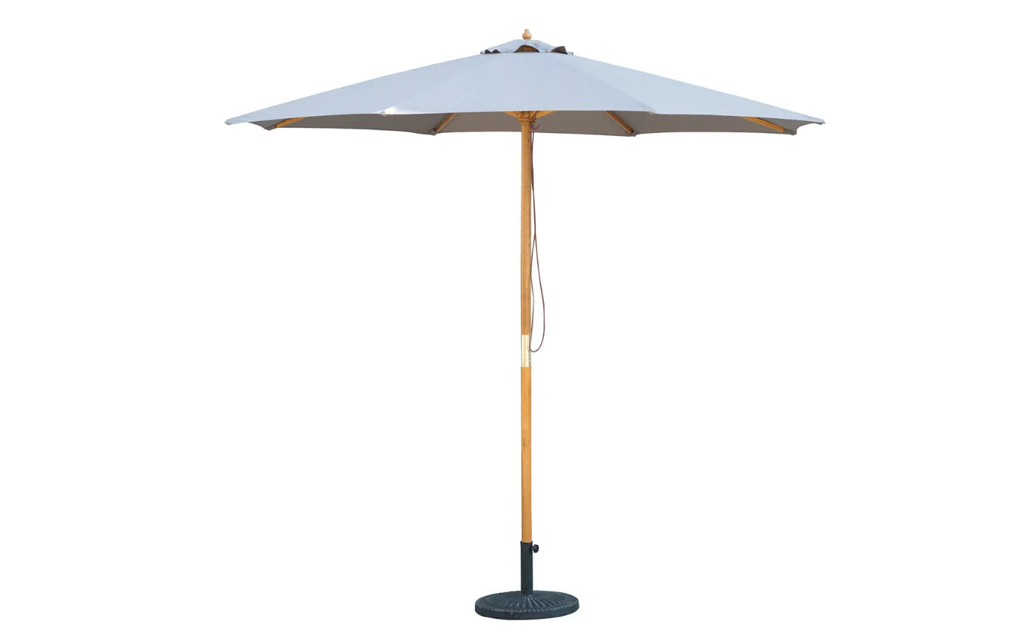 Bali Taupe Grey Wooden Parasol 2.85m