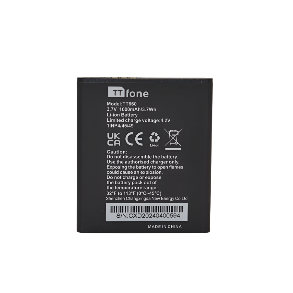 Original TTfone Spare Battery - for TT660