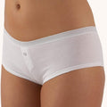 Boobs & Bloomers Anny Cotton Boxer - White / M