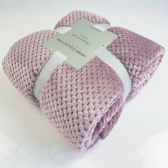 Plush Throw Blanket | Mesh Soft Flannel Blanket - 100x120cm / F