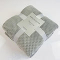 Plush Throw Blanket | Mesh Soft Flannel Blanket - 120x200cm / H
