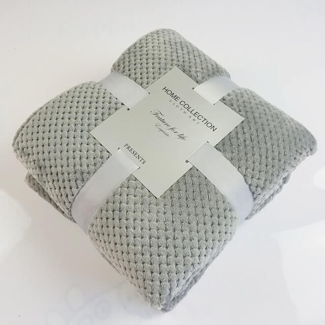 Plush Throw Blanket | Mesh Soft Flannel Blanket - 120x200cm / H
