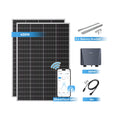 Ray Lite Balkonkraftwerk 200W~1200W - Glas / 2 Module (400W) / 5 m AC-Kabel & Mikro-Wechselrichter