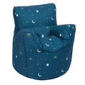 Printed Bean Bag Chair Kids Indoor Childrens Bean Bags Highback Pouffes - Moonlight
