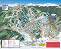 Beaver Creek Ski Map - X-Large(30in - Wide) / Blackback Fabric (100% Polyester blackjack fabric)