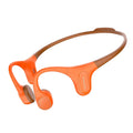 Run Plus Open-Ear Bone Conduction Headphones - IP68 Waterproof Marathon Running & Swimming - Orange