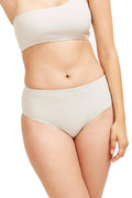 Serena Mid-rise Bikini Bottom Platinum Texture Fabric - Small