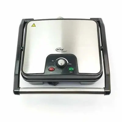 Bistecchiera griglia elettrica piastra  in acciaio inox 2000 Watt Elta