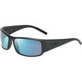 Bolle King Sunglasses - Black Matte frame/Sky Blue Polarized lenses