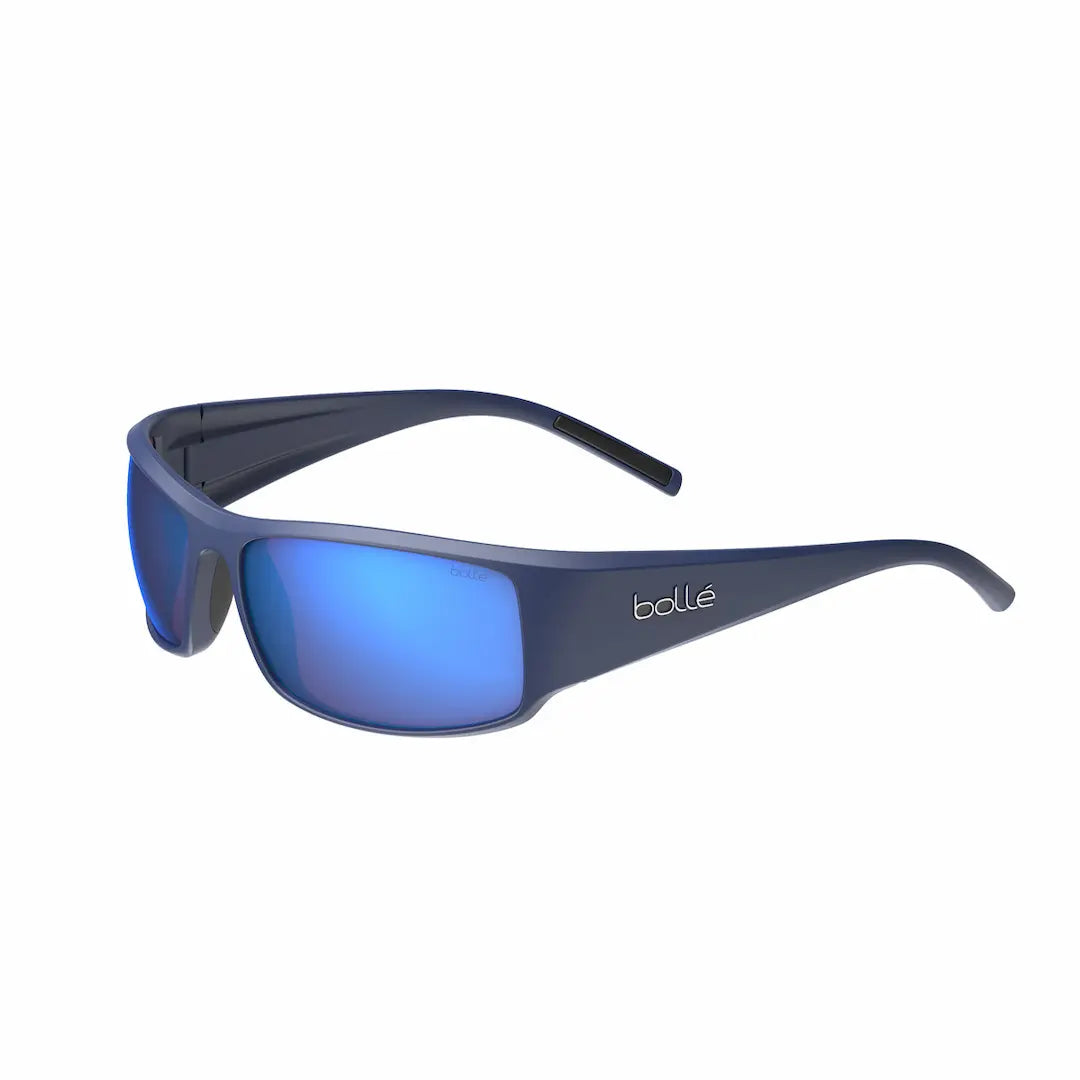 Bolle King Sunglasses - Dark Blue Matte frame/Brown Blue lenses