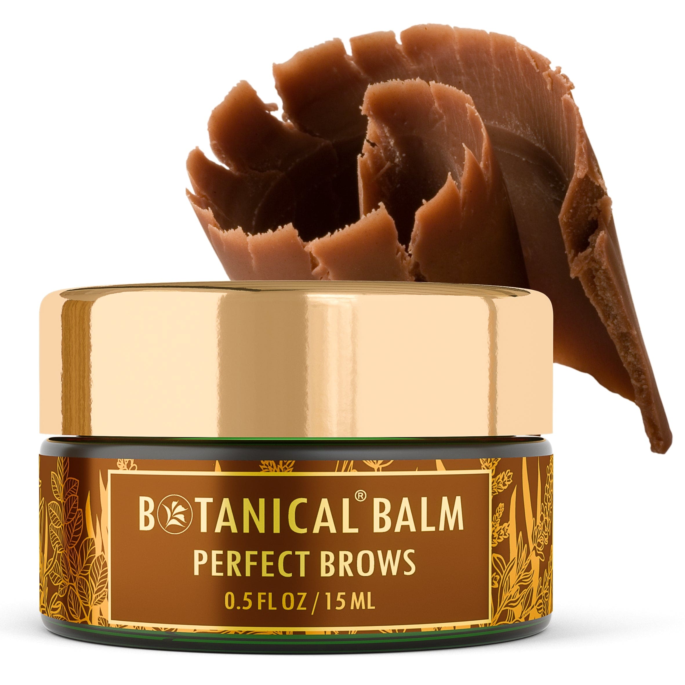 Perfect Brows Styler Balm | Brow Styling Wax & Botanical Care | Natural Tint | Vitamin C & Pomegranate Sterols | Essential Beauty