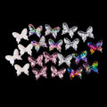 Pack of 20 Sequin Embellishments - Unicorns, Flamingos, Butterflies, Mermaid Tales - Butterflies