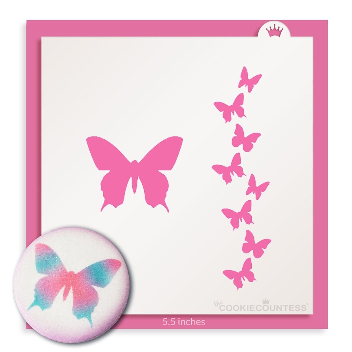 Butterfly Trail Stencil