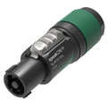 Neutrik 4 pole speakON cable connector, screw terminal assembly, chuck type strain relief for cable diameters 10 to 16 mm