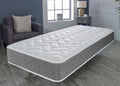 Starlight Beds Grey Memory Foam Hybrid Spung Open Coil Quilted Mattress - 2ft6 Shorty Small Single Mattress