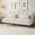 Canapé Lit Tissu Beige - Beige