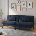 Canapé Lit Tissu Bleu Nuit - Bleu foncé