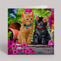 "Cat Friends" Crystal Art Card Kit