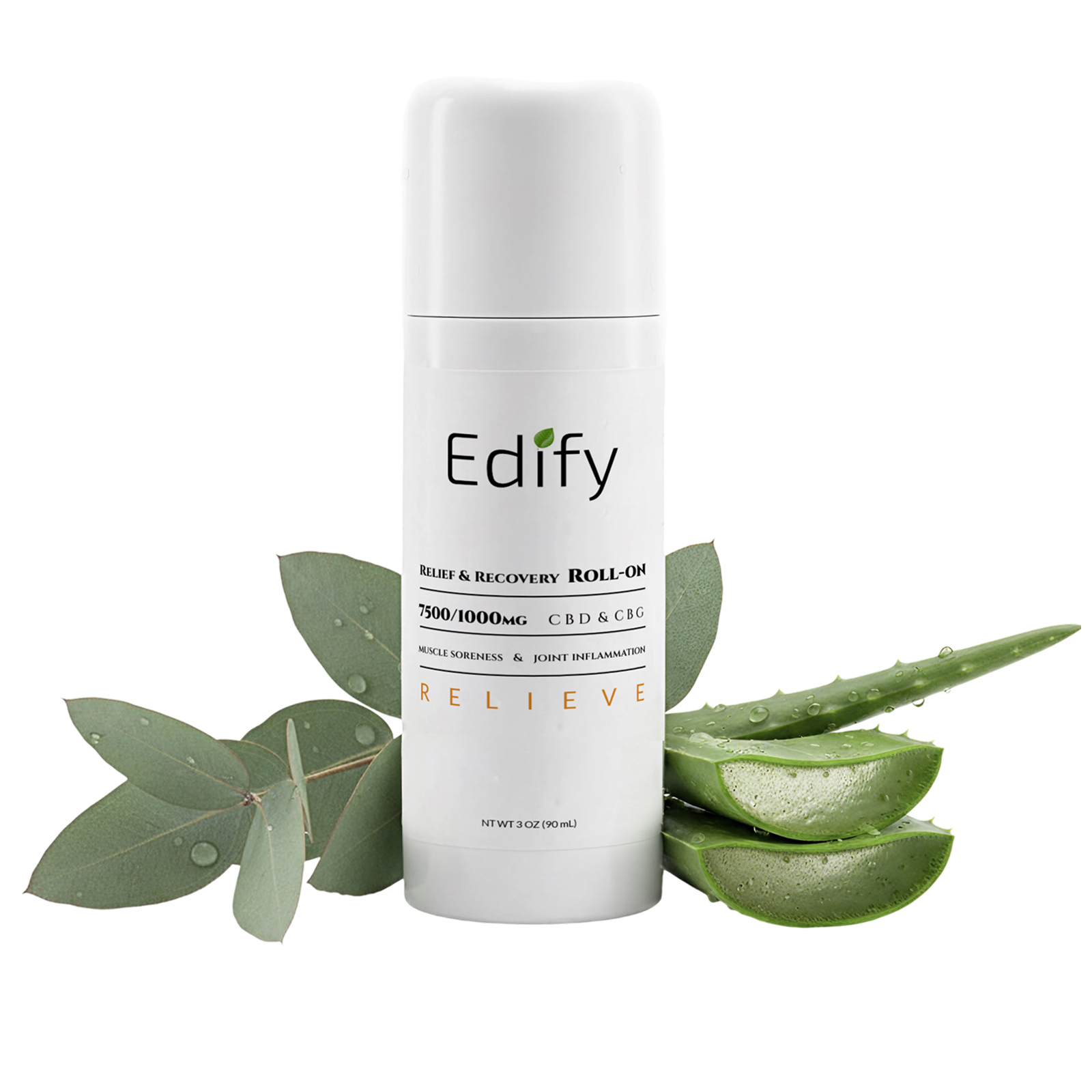 Relieve & Recovery CBD Roll-On Stick, 7500/1000 MG