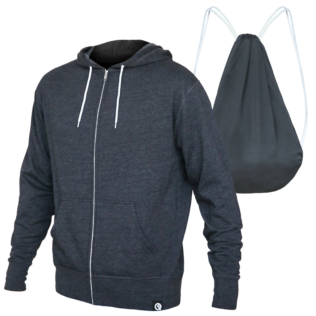 Hero Hoodie Lite (dunkelgrau) - M