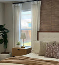 Florence Linen Blend Drapes Pleated - Oyster White-898-1