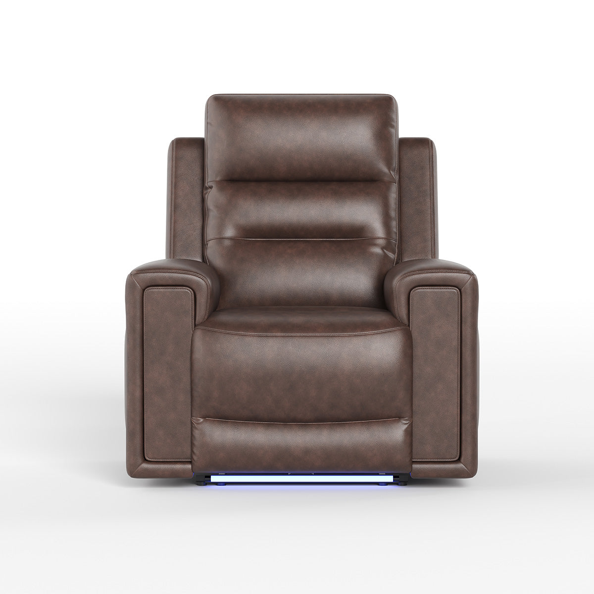 COLAMY AURA Power Recliner with Ambient Lighting - Brown