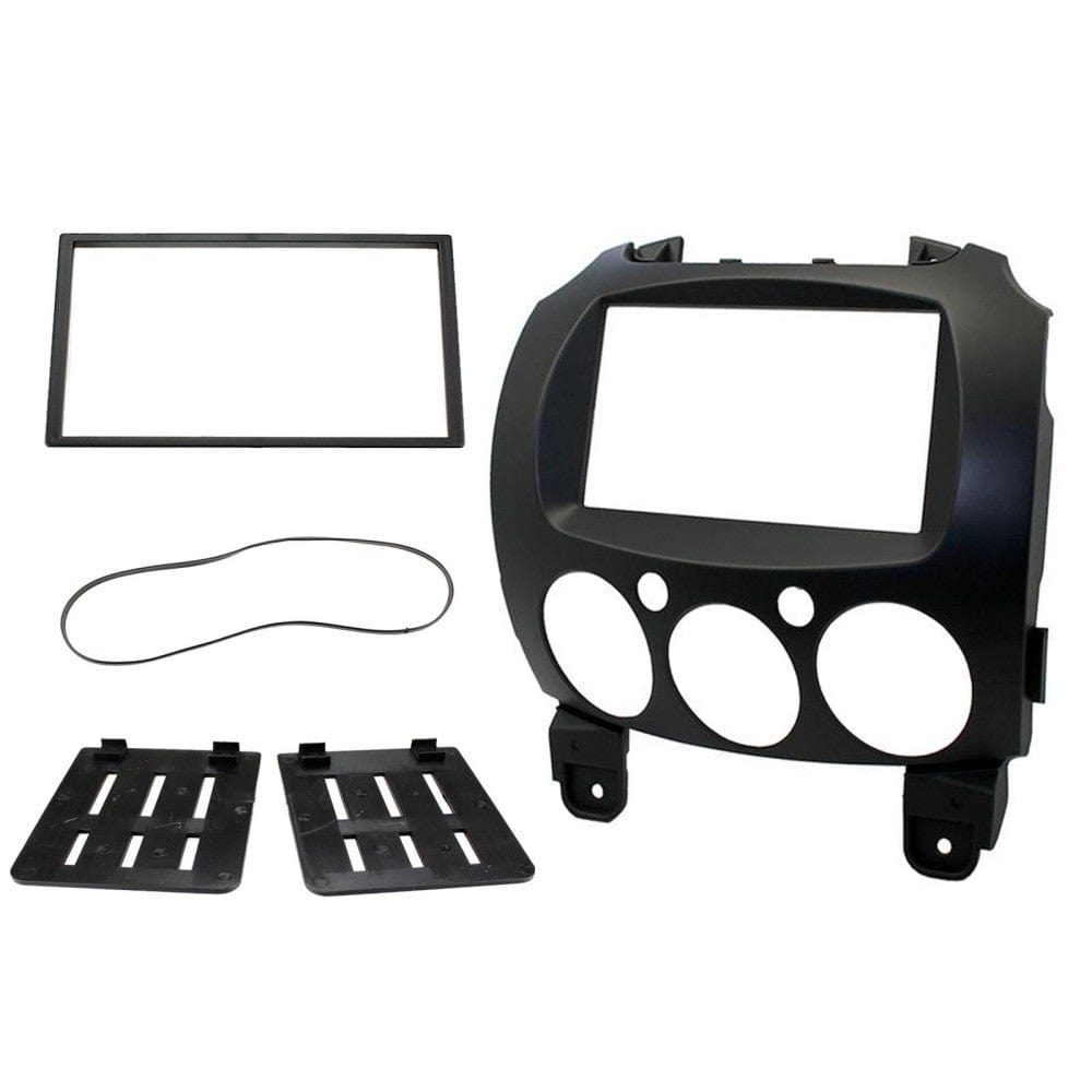 Connects2 CT24MZ13 Mazda Fascia Plate (Black) For Double Din Installation