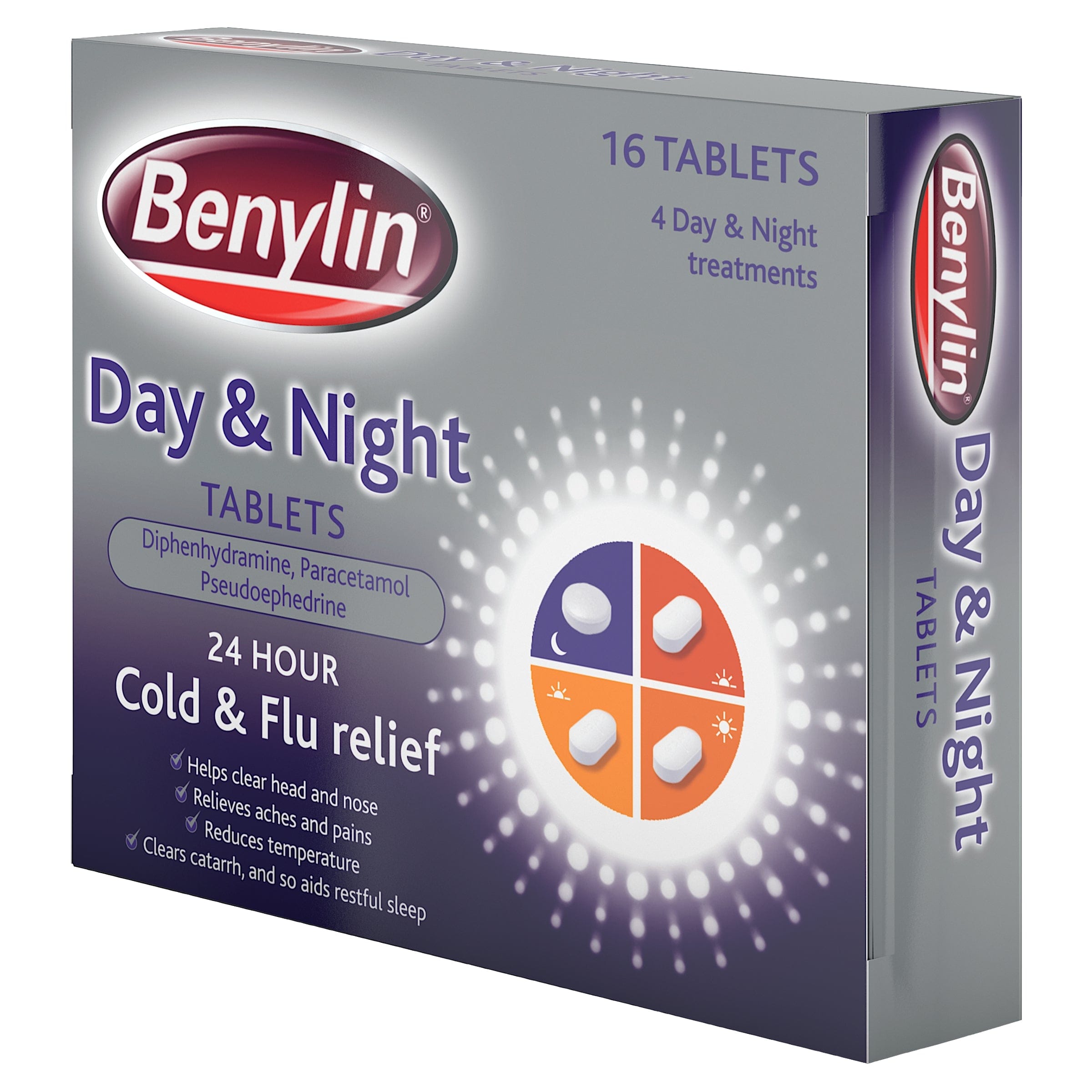 Benylin Day & Night Tablets (16 tablets)