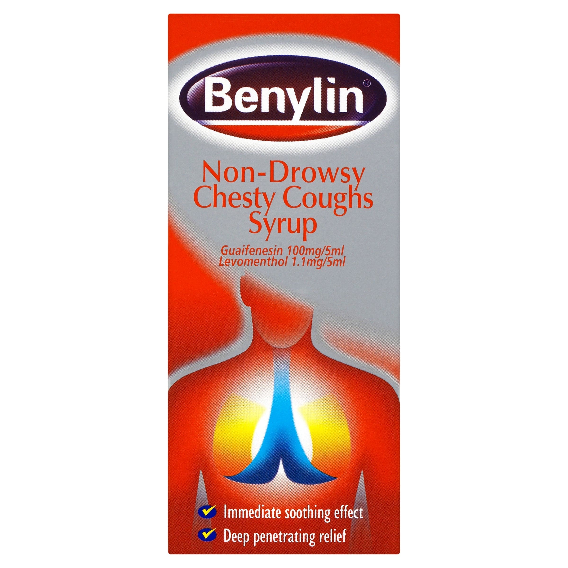 Benylin Non Drowsy Chesty Cough Syrup (125ml)