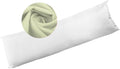Bolster Pillow Hollowfibre Filled with Free Pillowcase - Single / Cream