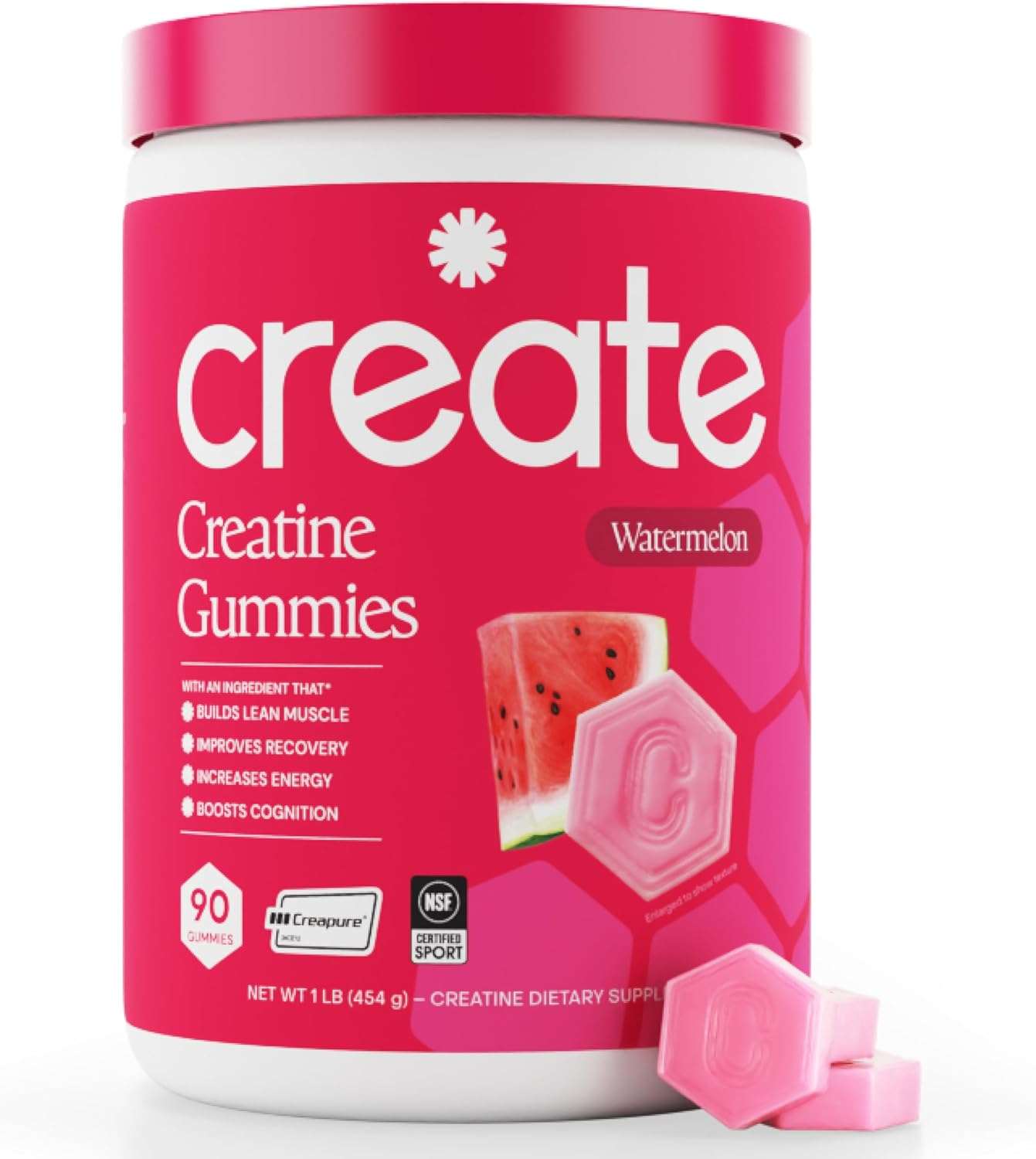 Create Creatine Monohydrate Gummies for Men & Women | 90 Count