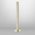 CTO Lighting Artes 1200 Floor Lamp satin brass with satin brass details and honed alabaster - 5 amp plug