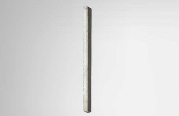 CTO Lighting Artes 1200 Wall Light bronze with satin brass details and honed alabaster