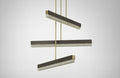 CTO Lighting Artes Collective 900 Pendant Light bronze with bronze details and honed alabaster