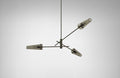 CTO Lighting Axis Small Pendant Light bronze with smoked glass