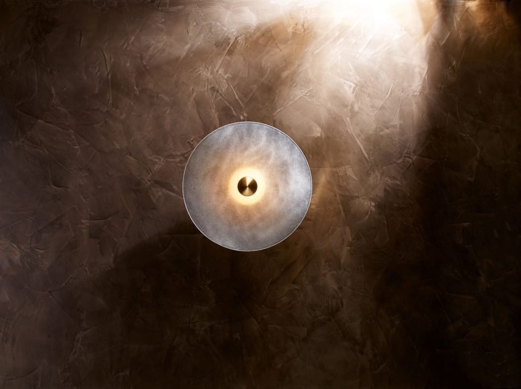 CTO Lighting Cielo Large Wall Light bronze with fritted glass