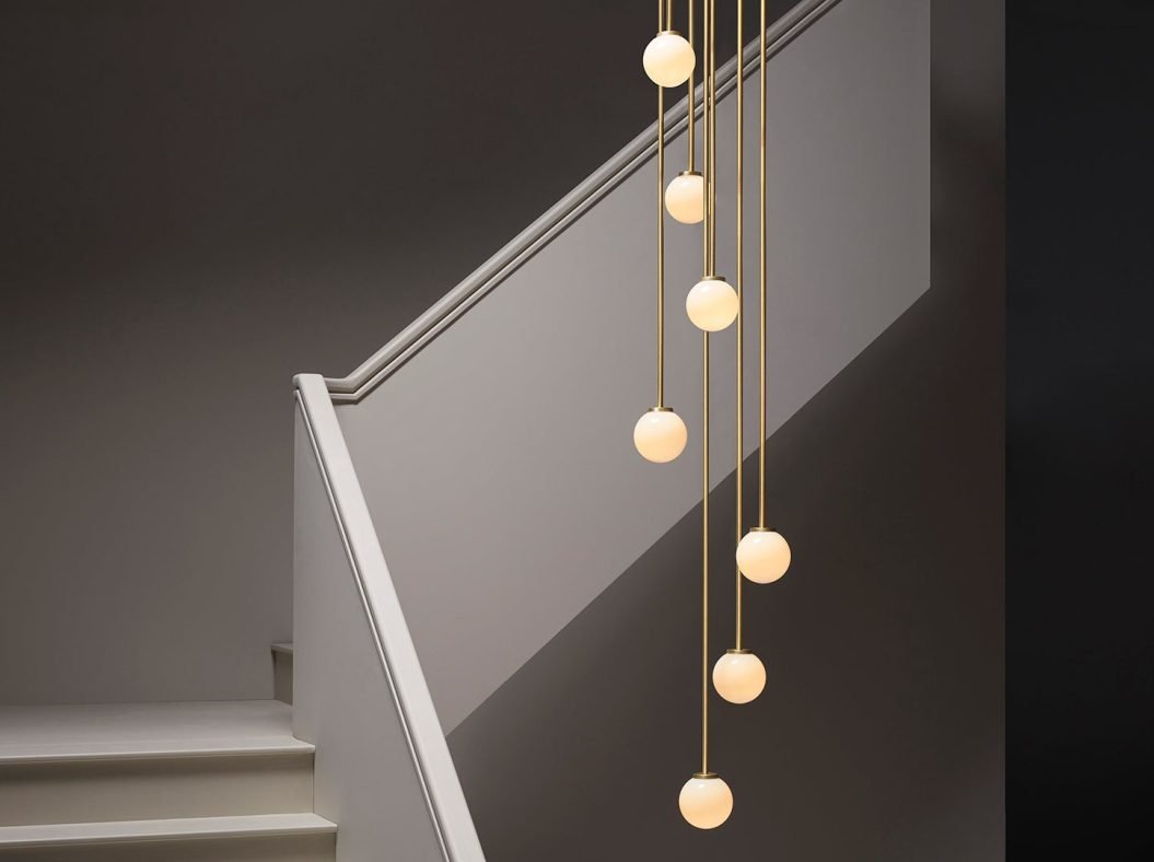 CTO Lighting Mezzo Cluster - Round 10 - DALI-A Pendant Light antique bronze