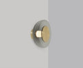 CTO Lighting Pendulum Wall Light satin brass with smoked glass