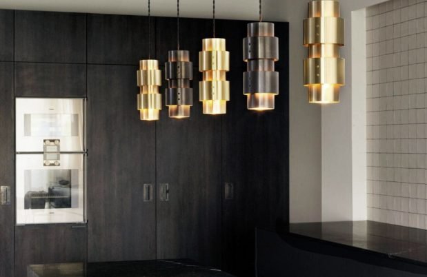 CTO Lighting Ring - Cluster - Long 4 Pendant Light antique bronze