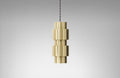 CTO Lighting Ring - DALI-A Pendant Light satin brass with satin brass detail